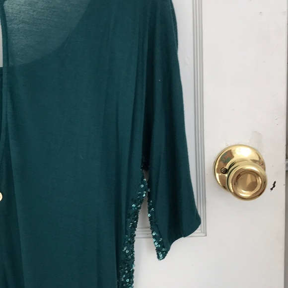 Loiza green sequin midi dress - Picture 5 of 8